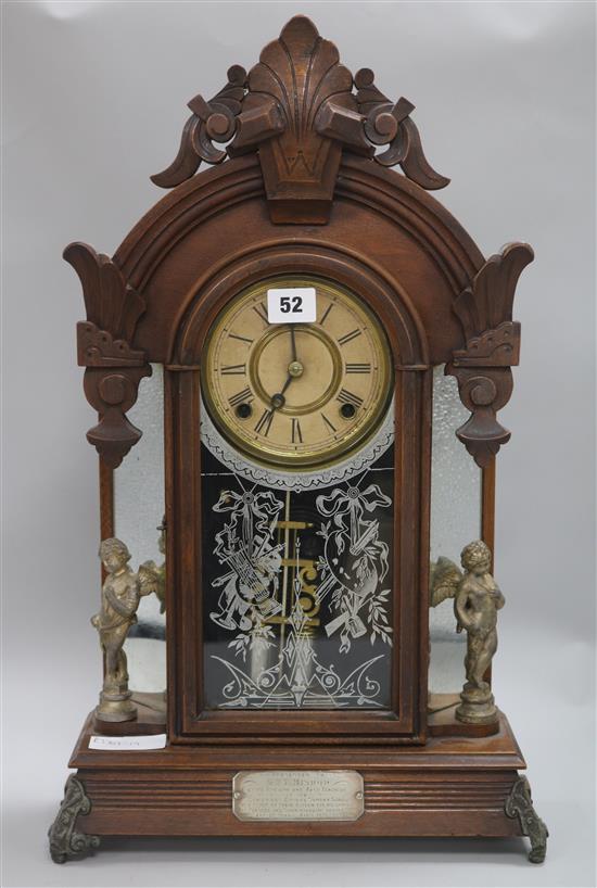 An Ansonia mantel clock